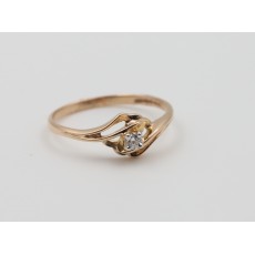 18K Diamond Design Women's Ring